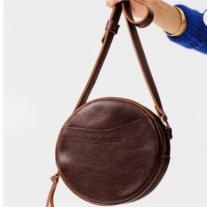 Portland Leather Coldbrew Small Circle Crossbody Purse